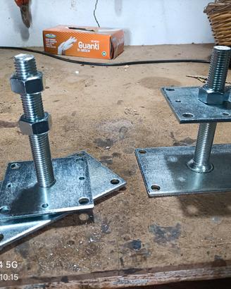 sostegno per palo pergolato regolabile 