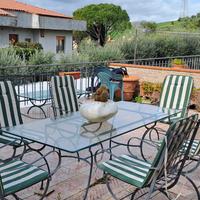 set tavolo in cristallo 