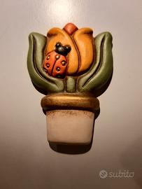 THUN Magnete vasetto con coccinella