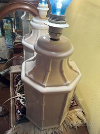 Lampade in ceramica bianca