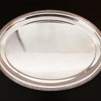 Vassoio Impero Ovale in argento 800