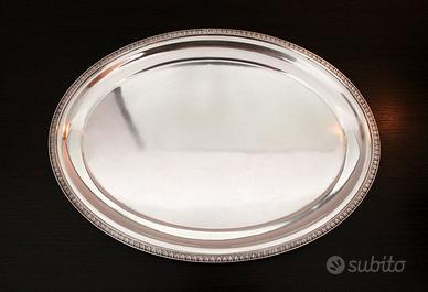 Vassoio Impero Ovale in argento 800