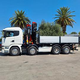 SCANIA G450 8X2 EURO 6 CON GRU FASSI 545 NUOVA DI 