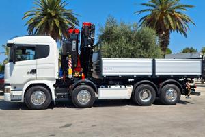 SCANIA G450 8X2 EURO 6 CON GRU FASSI 545 NUOVA DI 