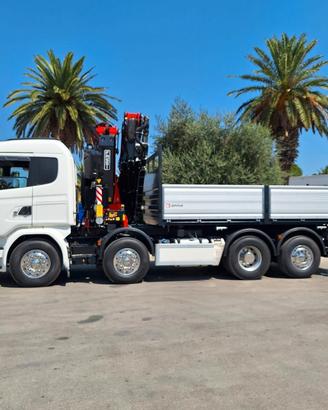 SCANIA G450 8X2 EURO 6 CON GRU FASSI 545 NUOVA DI 