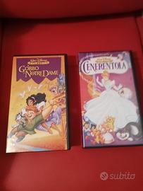 5 videocassette originali cartoni animati 