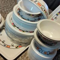 Piatti plastica set campeggio