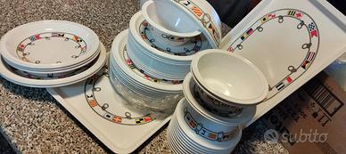 Piatti plastica set campeggio