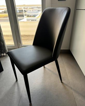 Sedia ecopelle grigio