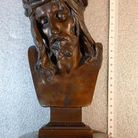Bronzo busto Cristo