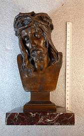 Bronzo busto Cristo