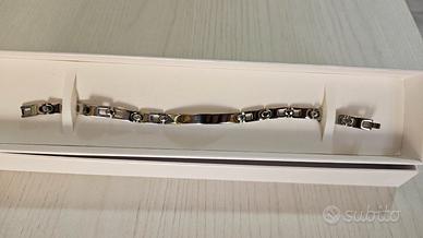 Bracciale Uomo in Acciaio con piastrina - NUOVO