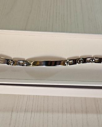 Bracciale Uomo in Acciaio con piastrina - NUOVO