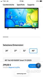 Samsung Smart TV FULL HD 40”