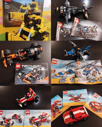 6 set LEGO TECHNIC e CREATOR 