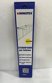 Aste stendipanni da balcone zincate coppia