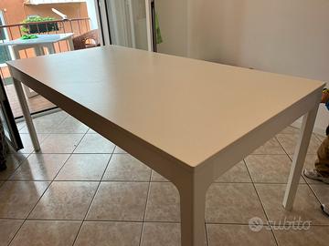 Tavolo in legno bianco 180x90 allungabile