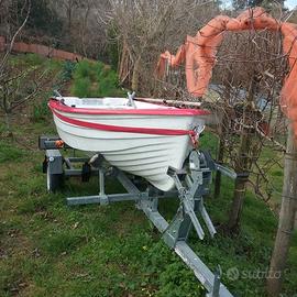 Barca carrello e motore