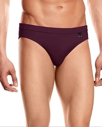 Hom Marina Mini costume da bagno slip bordeaux