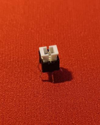 Pulsante con led blu 6 x 6 x 7
