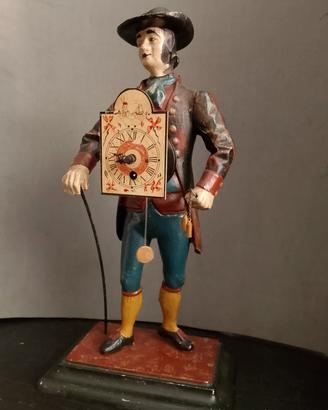 Orologio Statua "L'Orologiaio" - Ghisa Policroma 