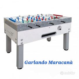 Calciobalilla Garlando Maracanà White Nuovo