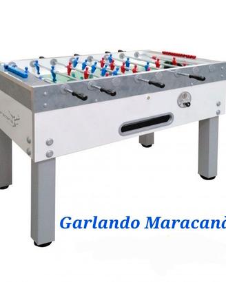 Calciobalilla Garlando Maracanà White Nuovo