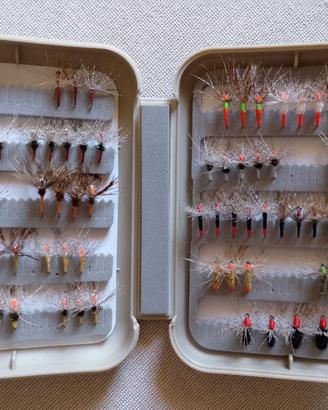 80 kebari per tenkara + 2 scatole porta mosche