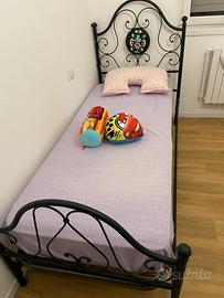 Letto singolo ferro battuto