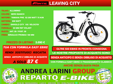 Ebike City Fantic Leaving City