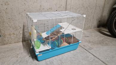 gabbia completa per criceti/roditori