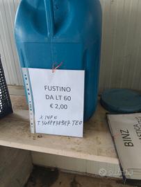 Fustino plastica 60 lt