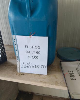 Fustino plastica 60 lt