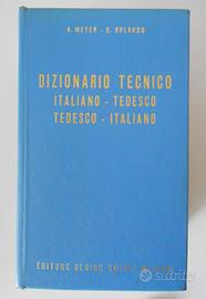 Dizionario tecnico italiano - tedesco