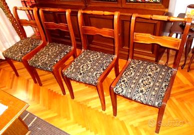 SEDIE IN LEGNO CON SEDUTA INBOTTITA