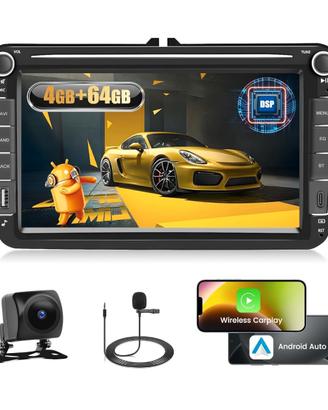 Fuluku Autoradio Android 4+64G per VW Passat Golf 