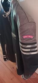 Giacca in pelle Triumph con protezioni 