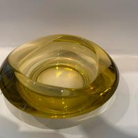 Posacenere Murano Sommerso Vintage - Giallo Ambra