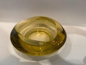 Posacenere Murano Sommerso Vintage - Giallo Ambra