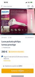 Luce pulsata philips lumea prestige