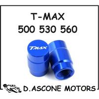 2 COPERCHI VALVOLE TMAX 500 530 560 BLU