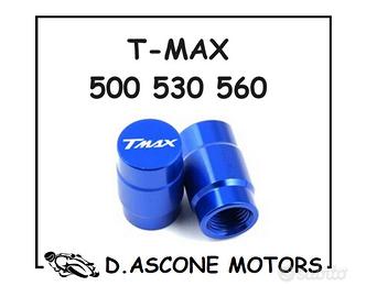 2 COPERCHI VALVOLE TMAX 500 530 560 BLU