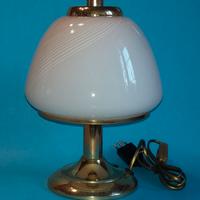 Murano . Lampada Fungo in Vetro Incamiciato Rosa