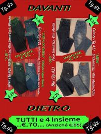 JEANS(Tg.42)-OTTIME CONDIZ.-(Varie.Opz.Off.Prezzi)