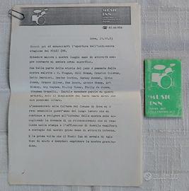MUSIC INN Roma 1983 Programma + Tessera Vergine
