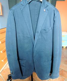 Giacca uomo in cotone azzurra tag.  48