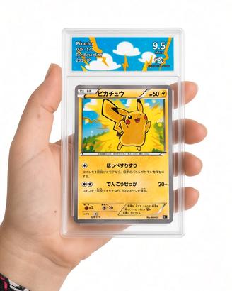 Carta gradata Pikachu the best of XY 9.5 Pokemon 