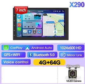 Carplay Android Auto 4GB+64GB 7" WiFi GPS