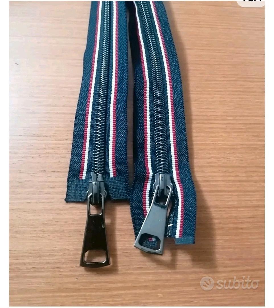 Cerniera lampo multicolor per giacconi tipo Moncler 100 cm