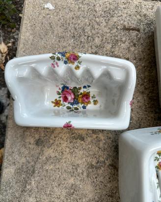 Porta sapone in ceramica vintage  da incasso